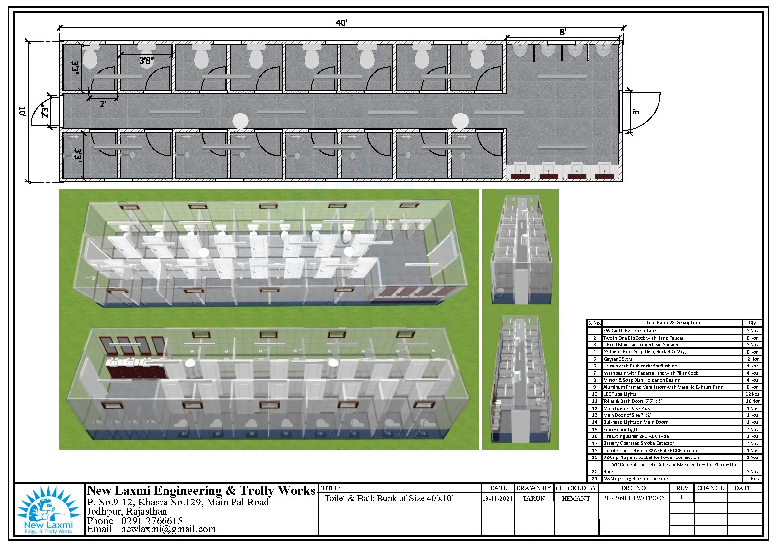 Office Cabin Layout